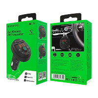 FM-трансмиттер Borofone BC26 2USB microSD bluetooth 4.2 черный (1/30/120)