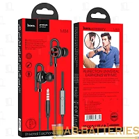 Наушники внутриканальные HOCO M84 с микр. черный (1/16/160)