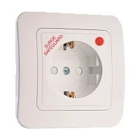 Розетка с сетевым фильтром Makel Lillium 1гн. 16A С/З белый 18002139 (1/5)