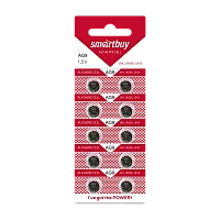 Батарейка Smartbuy G9/LR936/LR45/394A/194 BL10 Alkaline 1.5V (10/200/2000)