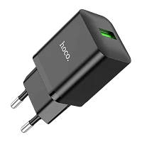 Сетевое З/У HOCO N26 1USB 18W QC3.0 черный (1/13/130)