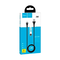 Кабель HOCO X45 USB (m)-Lightning (m) 1м 2.4A силикон черный (1/22/220)