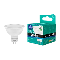 Лампа светодиодная Camelion JCDR GU5.3 7W 6500К 170-265V софит матовая (1/5/100)