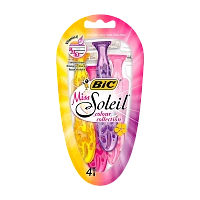 Бритва одноразовая BIC "Miss Soleil Color" 3 лезвия 4шт. (1/10)