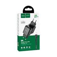 Сетевое З/У HOCO N2 1USB 2.0A черный (1/13/130)