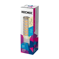 Лампа светодиодная Космос JCD G9 9W 3000К 220V капсула (1/500)