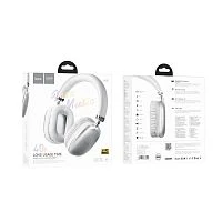 Наушники полноразмерные HOCO W35 bluetooth 5.3 с микр. серебряный (1/40)