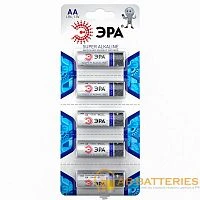 Батарейка ЭРА Super LR6 AA BL5 Alkaline 1.5V отрывные (5/60/600/16800)