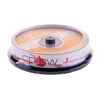 Диск CD-RW LG 700MB 4-10x 10шт. cake box 