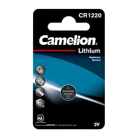 Батарейка Camelion CR1220 BL1 Lithium 3V (1/10/1800)