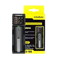 З/У для аккумуляторов LiitoKala Lii-100 18650 Ni-MH/Ni-Cd/Li-ion/LiFePO4 1 слот
