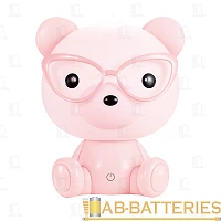 Светильник настольный Camelion KD-890 3W 1LED IP20 на основании сенс. 1.0м розовый (1/12)