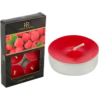 Свечи чайные KUKINA RAFFINATA "Сладкая малина" 6шт. (1/18)