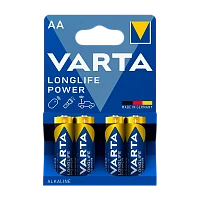 Батарейка Varta LONGLIFE POWER (HIGH ENERGY) LR6 AA BL4 Alkaline 1.5V (4906) (4/80/400)
