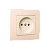 Розетка Makel Lillium Natural 1гн. 16A С/З кремовый 55228 (1/12)