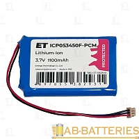 Аккумулятор ET ICP053450F 5.0*34.0*50.0, 1100mAh, Li-Ion (1/10/100)