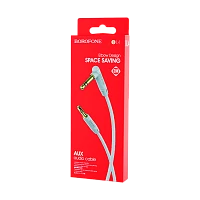 Кабель AUX Borofone BL4 Jack 3.5mm (m)-Jack 3.5mm (m) 2м ПВХ серебряный (1/63/252)