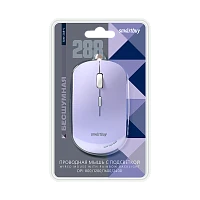 Мышь проводная Smartbuy 288 бесшумная сиреневый (1/40)