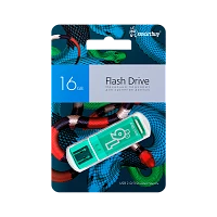 Флеш-накопитель Smartbuy Glossy Snake Edition 16GB USB2.0 пластик зеленый