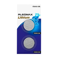 Батарейка Pleomax CR2032 BL2 Lithium 3V (2/60/240)