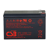 Аккумулятор свинцово-кислотный CSB UPS123607 F2 12V 7.5Ah