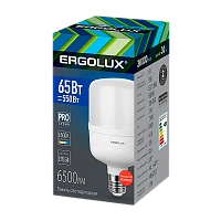 Лампа светодиодная Ergolux HW E40 65W 6500К 150-270V цилиндр матовая (1/5/12)