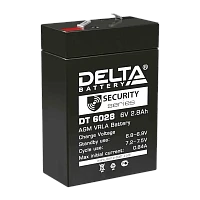 Аккумулятор свинцово-кислотный Delta DT 6028 6V 2.8Ah (1/20)
