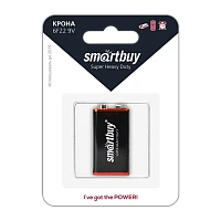 Батарейка Smartbuy Super Крона 6F22 BL1 Heavy Duty 9V (1/12/240)