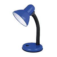 Светильник настольный Ultraflash UF-301P 60W 230V E27 на основании синий (1/32)