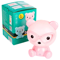 Светильник настольный Camelion KD-890 3W 1LED IP20 на основании сенс. 1.0м розовый (1/12)