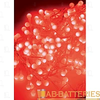 Гирлянда Космос 288LED 6.4м шарики нить 8 режимов красный (1/20)