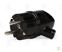 Вилка электрическая Smartbuy С/З 16A IP20 прямая с кольцом черный (1/40)