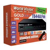 Приставка для цифрового ТВ World Vision T644A Fm DVB-T/T2 черный (1/20)