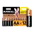 Батарейка Duracell Basic LR6 AA BL12 Alkaline 1.5V (12/144/34272)