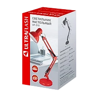 Светильник настольный Ultraflash UF-313 60W 230V на основании красный (1/12)