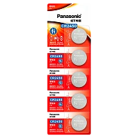 Батарейка Panasonic Power Cells CR2450 BL5 Lithium 3V CN (Китай)