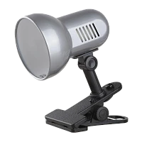 Светильник настольный Camelion H-035 60W 220V E27 прищепка серебряный (1/12)