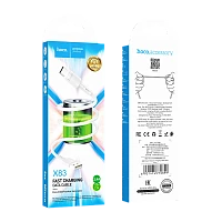 Кабель HOCO X83 USB (m)-microUSB (m) 1м 2.4A ПВХ белый (1/33/330)