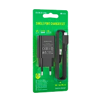 Сетевое З/У Borofone BA68A 1USB 2.1A черный (1/79/316)