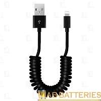 Кабель Smartbuy iK-512sp USB (m)-Lightning (m) 1м 2.1A силикон черный (1/500)