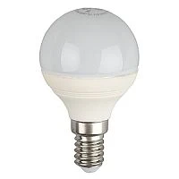 Лампа светодиодная ЭРА P45 E14 7W 4000К 170-265V шар матовая (1/10/100)