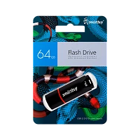 Флеш-накопитель Smartbuy Crown Snake Edition 64GB USB2.0 пластик черный 