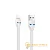 Кабель HOCO U14 USB (m)-Lightning (m) 1.2м 2.4A TPE белый (1/50/300)