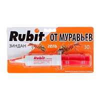 Гель от муравьев Рубит Зиндан 30г шприц (1/20)