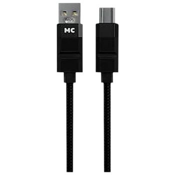 Кабель MORE CHOICE K87a USB (m)-Type-C (m) 1м 3.0A нейлон черный