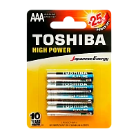 Батарейка Toshiba LR03 AAA BL4 Alkaline 1.5V (4/48/192)