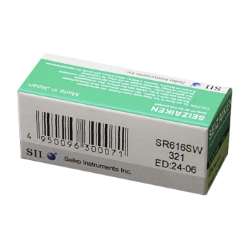 Батарейка SEIZAIKEN 321 (SR616SW) Silver Oxide 1.55V (1/10/100/1000)