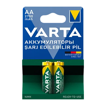 Аккумулятор предзаряженный RTU Varta HR6 AA BL2 NI-MH 2700mAh (2/20/200)