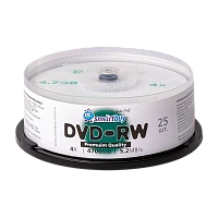 Диск DVD-RW Smartbuy 4.7GB 4x 25шт. cake box