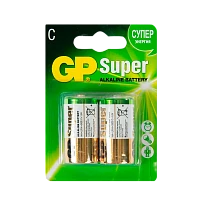 Батарейка GP Super LR14 C BL2 Alkaline 1.5V (2/20/160) R 